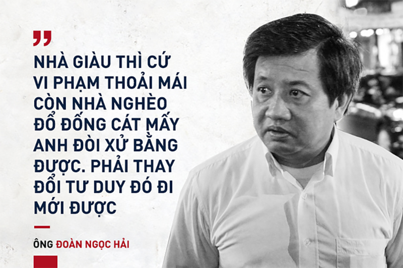 Ông Đoàn Ngọc Hải và 10 phát ngôn rắn như thép trong cuộc chiến giành vỉa hè